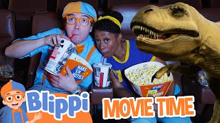 Blippi and Meekahs Go to the Dino Dance Movie Music Videos for Kids [upl. by Huesman]