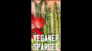 Grüner Spargel im Backofen vegan shorts [upl. by Emerej]