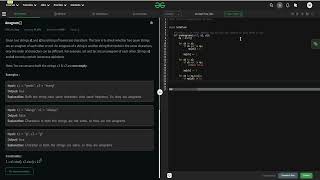 Anagram  GeeksForGeeks  Problem of the Day  Python  C [upl. by Harts]
