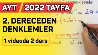 2 DERECEDEN DENKLEMLER AYT2021 [upl. by Aksoyn802]