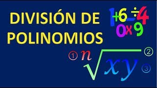 DIVISIÓN DE POLINOMIOS  ejercicio resuelto 01 [upl. by Dorr]