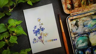 Expressive Floral Watercolor Painting 🌻  Capture the Essence of Flowers Easily [upl. by Castle]