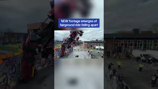 NEW footage emerges of fairground ride falling apart 👀 [upl. by Chud74]