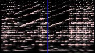 Spectrogram of Beethovens Kreutzer violin sonata excerpt [upl. by Busby]