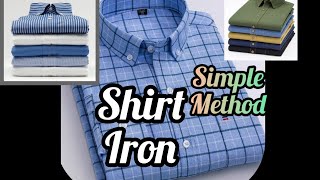 How to Iron Shirt simple method tailoring fashion [upl. by Illoh]