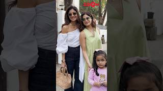 Shilpa Shetty spotted with daughter Samisha and sister Shamita Shetty after a FUN day out 😍 shorts [upl. by Fast]