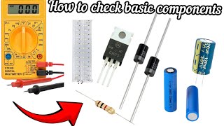 🔧 How to Check Basic Components with a Multimeter 📟  Easy Guide for Beginners ⚡ [upl. by Leodora]