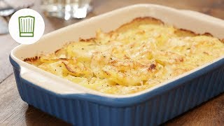 Klassisches Kartoffelgratin  Chefkochde [upl. by Ynoffit]