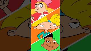 Hey Arnold  Helga Arnold and Gerald From Drawing to Paint Reveal shorts [upl. by Nnorahs]