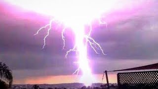 The Best Lightning Strikes Compilation 2018 [upl. by Nynahs663]