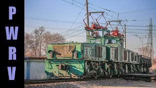 Chinese Railways  Electric Trains at Donggang Fushun Locos ZG1501500 amp Skoda 37E1 37E2 amp 37E3 [upl. by Enelahs]