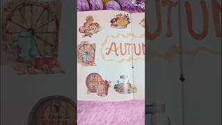 AUTUMN Scrapbooking ✨🍁🎃 asmr journaling Tingle shorts [upl. by Gerrilee]