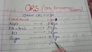 Oral Rehydration TherapyORS [upl. by Ogilvie]