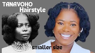 I Tried A TANAVOHO Rihannainspired Natural Hair Tutorial [upl. by Azilef]