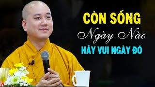 CÒN SỐNG NGÀY NÀO hãy VUI NGÀY ĐÓ  Pháp Thoại Thầy Thích Pháp Hòa [upl. by Mit288]