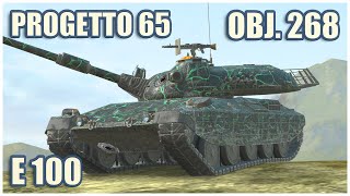 Progetto 65 Object 268 amp E 100 • WoT Blitz Gameplay [upl. by Elsie]