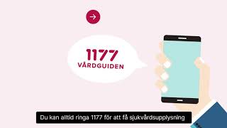 Så söker du vård  1177 [upl. by Skerl]