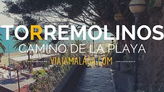 Camino de la playa El Bajondillo Torremolinos  Viaja Málaga [upl. by Ecille]