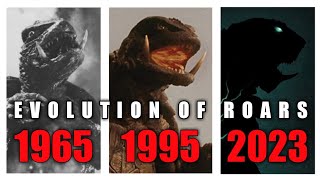 Evolution of GAMERA KAIJU Roars  1965  2023 [upl. by Narmi]