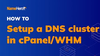 How To Setup A DNS Cluster In cPanelWeb Host Manager WHM [upl. by Imar]