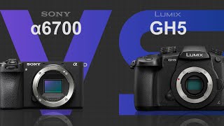 Sony alpha a6700 vs Panasonic Lumix GH5 [upl. by Alyaj]