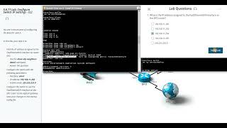 TestOut 5611  Configure Switch IP Settings CLI [upl. by Naihtsirc]