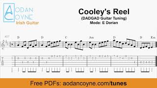 How To Play Cooleys Reel  Irish Reel Tabs Notation amp Chords [upl. by Nalyk536]