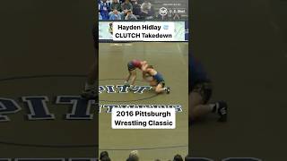 Hayden Hidlay secured a CLUTCH 🥶 takedown in overtime to get the 31 win over Griffin Parriott [upl. by Zandt608]