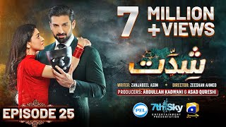 Shiddat Episode 25 Eng Sub Muneeb Butt  Anmol Baloch  Digitally Presented by PEL  29th Apr 2024 [upl. by Inirt]