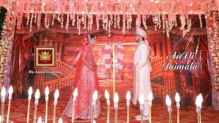 Royal Wedding Jaimala  Ram Ram Jai Raja Ram  Anmol amp Medhavi  Customised Song  AnVi [upl. by Yelyk435]