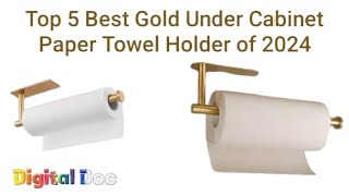 Under Cabinet Paper Towel Holder  Golden  Unboxing [upl. by Anada]