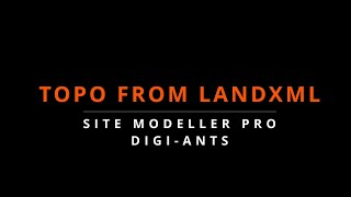 Site Modeller Pro for Revit  Topo from LandXML [upl. by Bannasch]