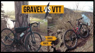 Gravel vs VTT  comparaison en chemins forestier [upl. by Shalne290]