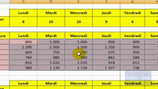 Excel 2007  Formule matricielle à deux dimensions [upl. by Vey638]