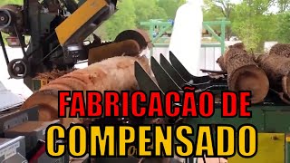 INCRÍVEL MAQUINA DE FABRICAÇÃO DE COMPENSADO [upl. by Novart]