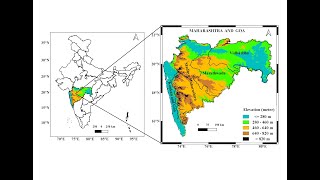 Study Area map with topography using QGIS tool [upl. by Chud]