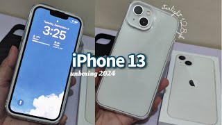 unboxing iPhone 13 in 2024  Apple Flagship Store  installing tempered glass adapter shopee case [upl. by Lena]