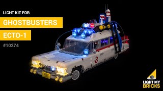 LEGO Ghostbusters Ecto1 10274  Light Kit  Light My Bricks [upl. by Snoddy87]