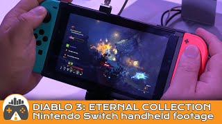 Diablo 3 Eternal Collection Nintendo Switch handheld mode footage [upl. by Enirod]