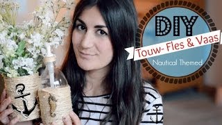 DIY Fles En Blik Met Touw Pimpen [upl. by Adliw]