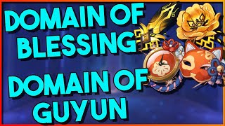 Domain of Blessing Domain Of Guyun Overview  Guides per Level  Character ideas  Genshin Impact [upl. by Nayt76]