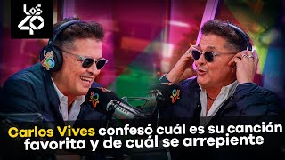 Carlos Vives confesó cuál es su canción favorita y de cuál se arrepiente [upl. by Ahtekal299]