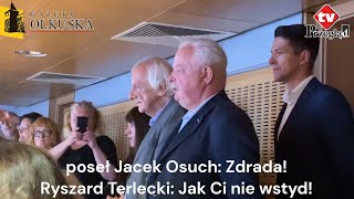 Ryszard Terlecki i Jacek Osuch wykrzykują wyzwiska na sali Sejmiku Województwa Małopolskiego [upl. by Pasadis287]