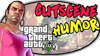 CUTSCENE HUMOR GTA 5 GTA 5 Funny Clips [upl. by Brodeur]