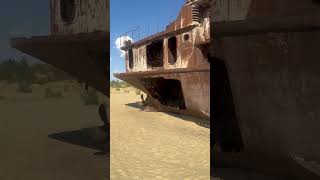 Ship graveyard in Karakalpakstan [upl. by Yajeet]