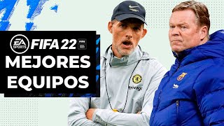 Los MEJORES EQUIPOS para MODO CARRERA en FIFA 22 [upl. by Maure]