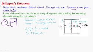 Tellegens theorem  Circuits amp Systems  Lec28 [upl. by Zimmerman273]