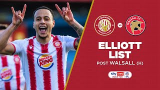 Elliott List reflects on his goal and performance vs Walsall  Stevenage 11 Walsall [upl. by Bust997]