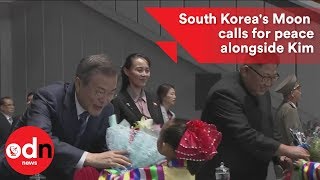 South Korean president urges peace alongside Kim Jongun [upl. by Marchal879]