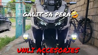 galit sa pera si sir  unlimited accessories sa kanyang ADV 160 [upl. by Sarine]